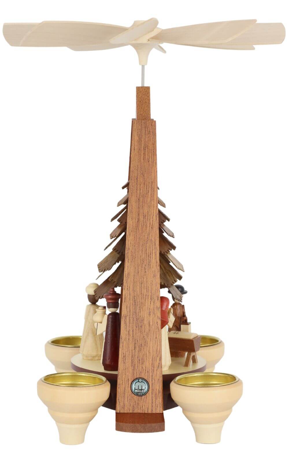 Christmas pyramid Nativity, natural, 29 cm by Müller Kleinkunst_2