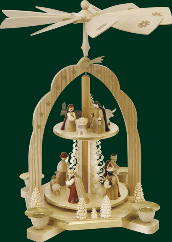 Christmas pyramid Holy Family, 31 cm by Richard Glässer_picture2
