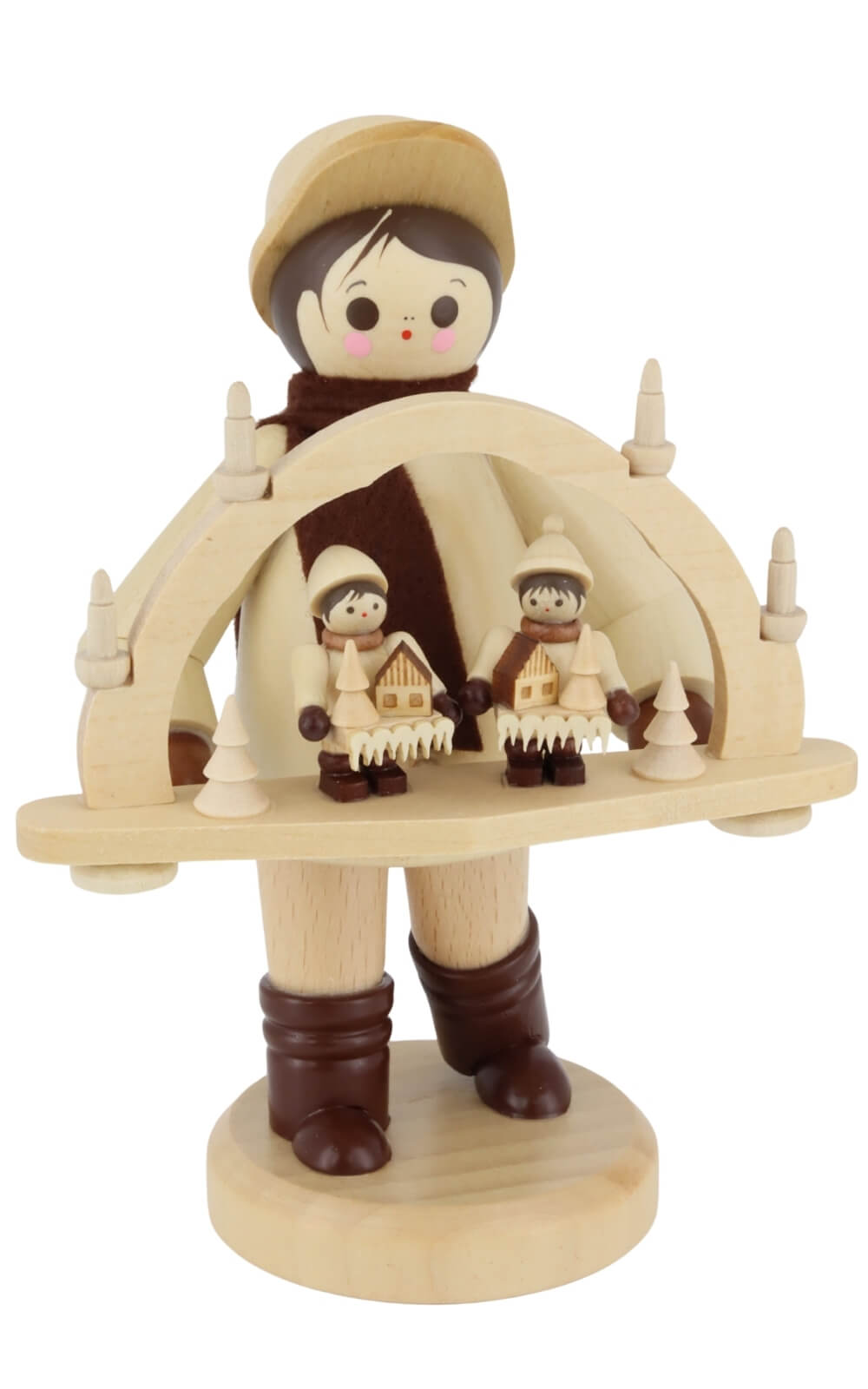 candle arch merchant boy, 13 cm/5.12 in, natural by Romy Thiel_1