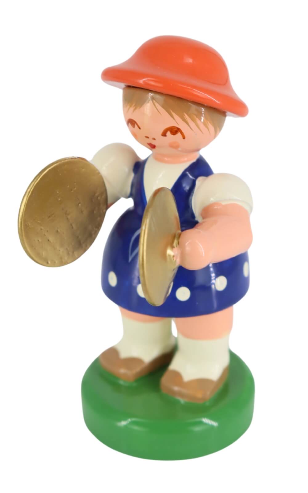 Miniature instrument girl with cymbal by Figurenland Uhlig_2