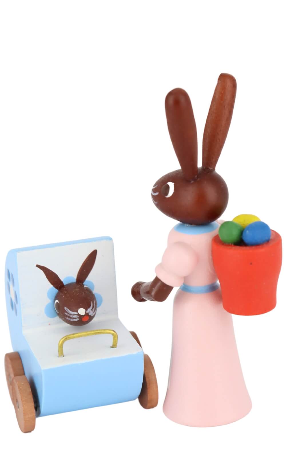 Easter bunny mother with blue baby carriage by Stephan Kaden_2