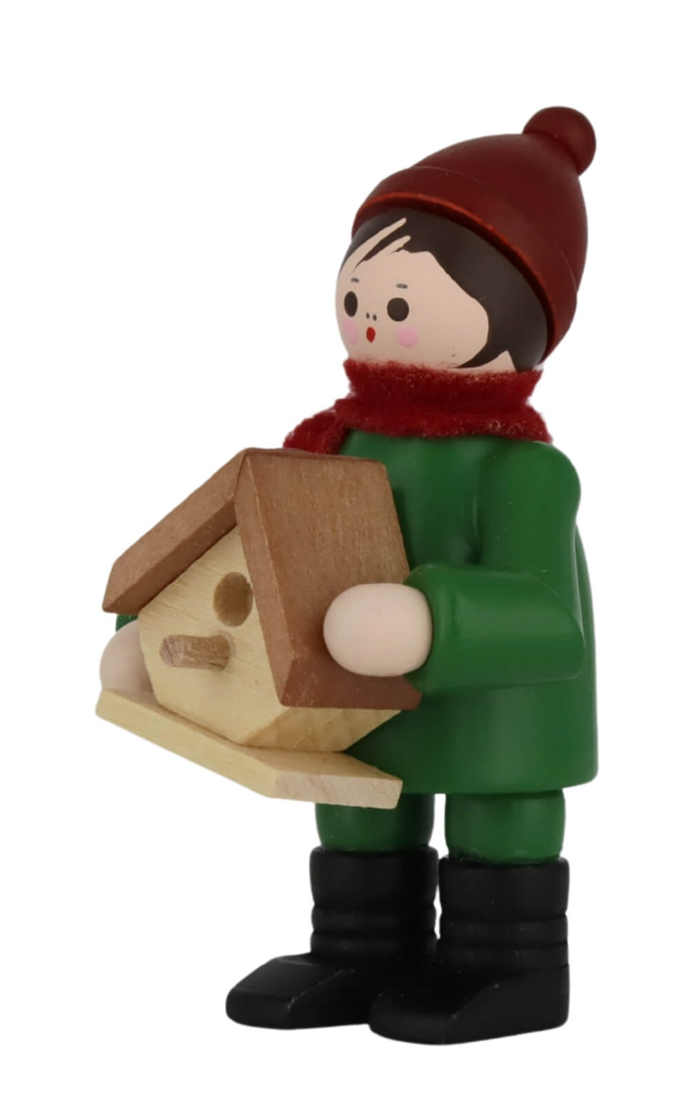 Miniature boy with nesting box, colored, 6 cm/2.36 in by Romy Thiel_2