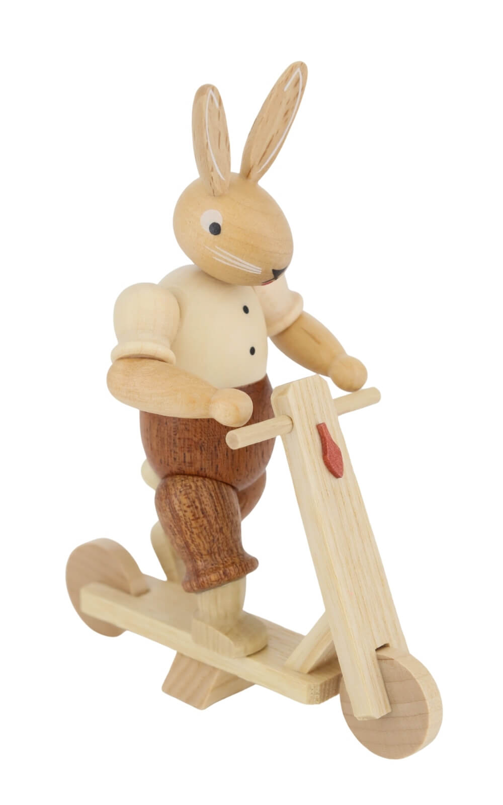 Easter bunny on scooter, natural, 11 cm / 4,3 inch by Müller Kleinkunst_3