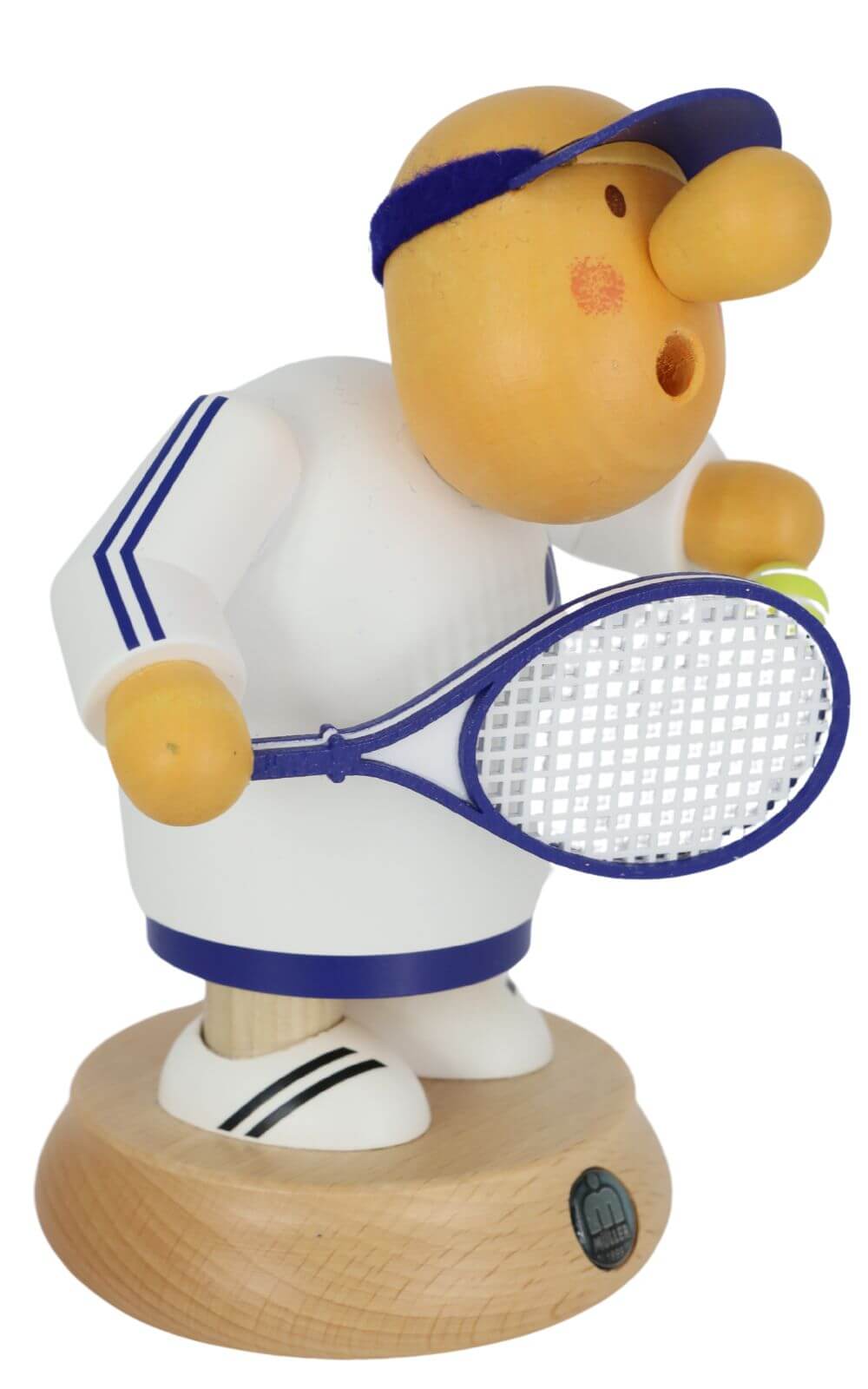 Smoking man Müllerchen® tennis player, 16 cm by Müller Kleinkunst_3