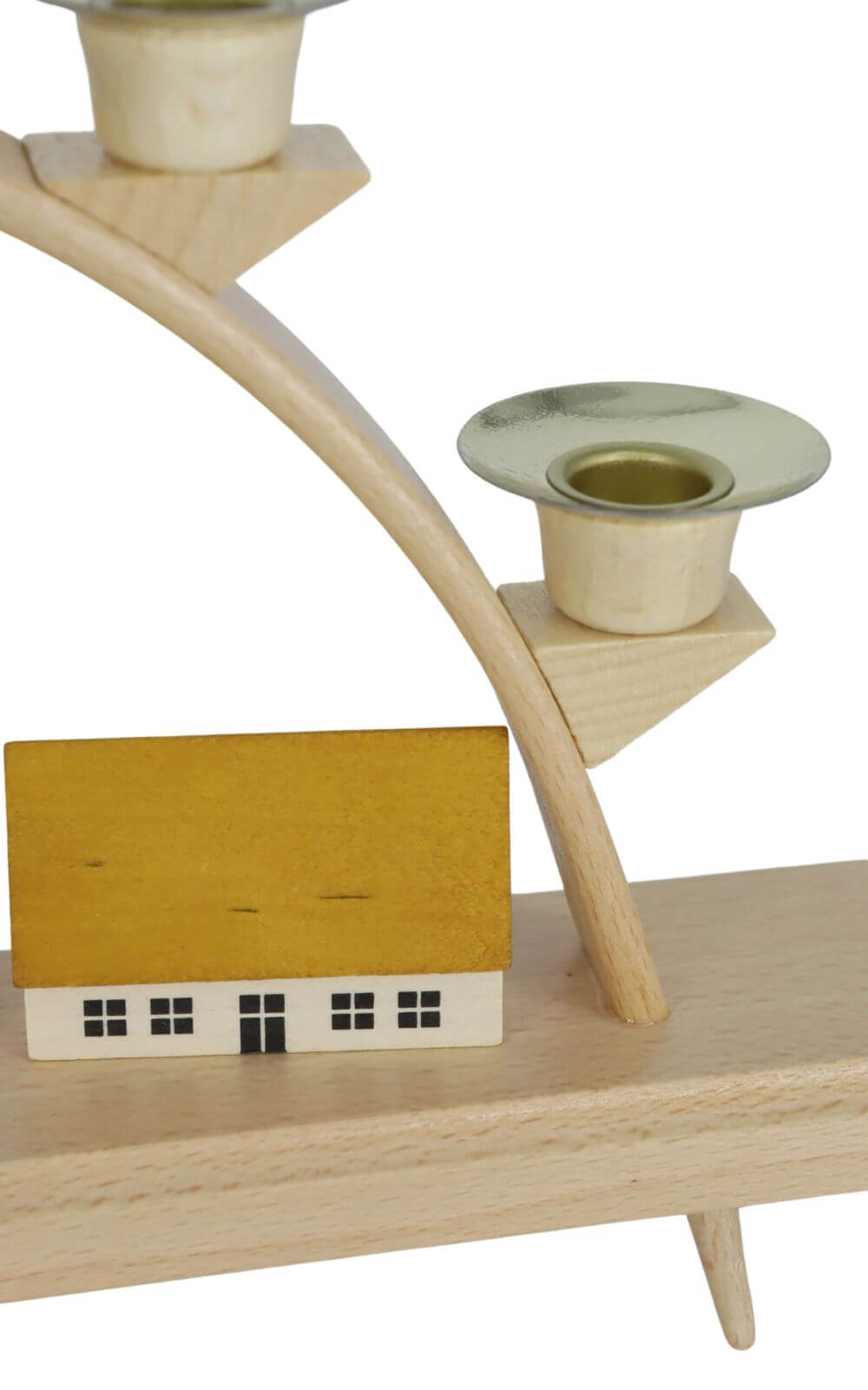 Candle arch currende with village, 32 cm by Richard Glässer_4