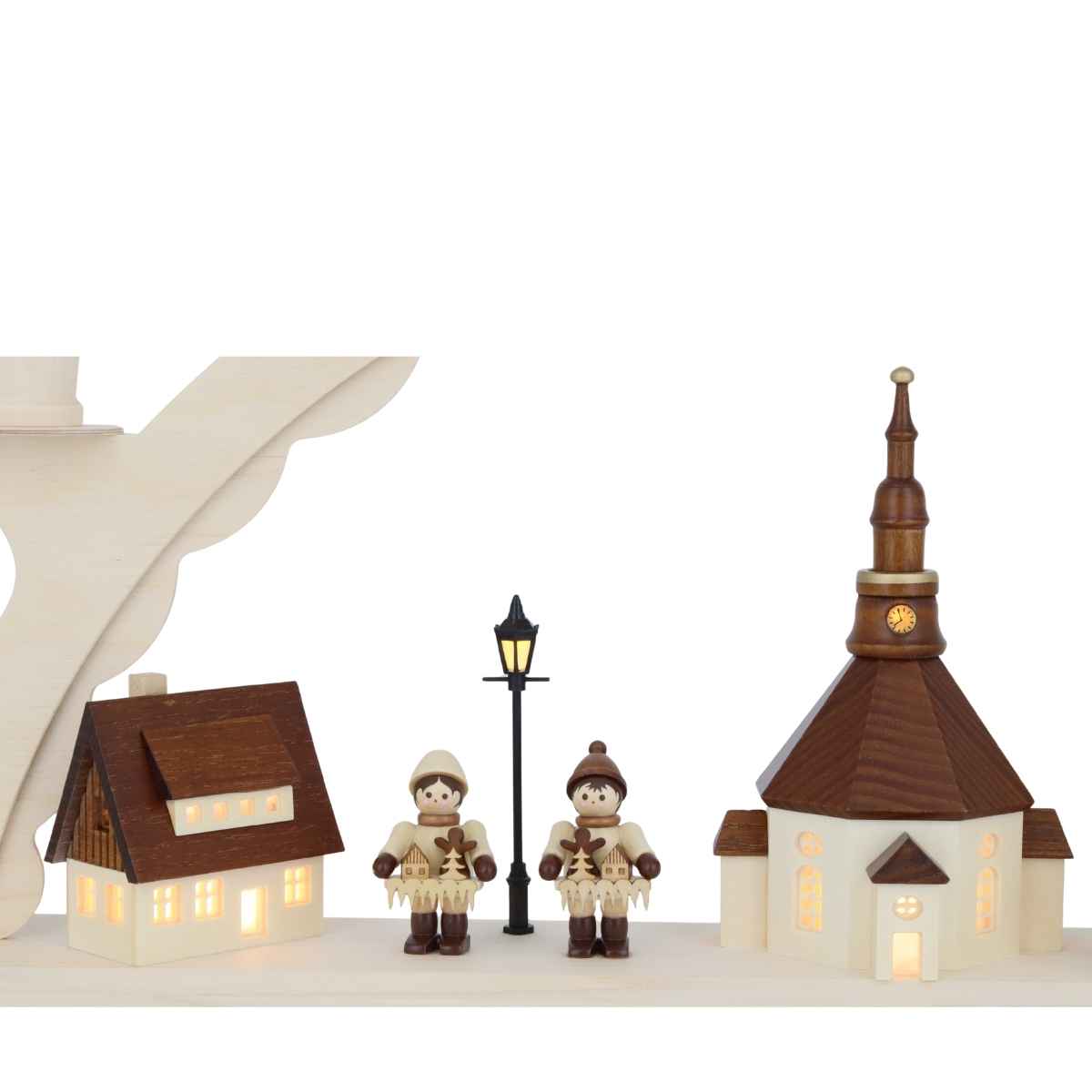 Candle arch Seiffen village with Romy Thiel children, LED, 50 cm by SEIFFEN.COM_4