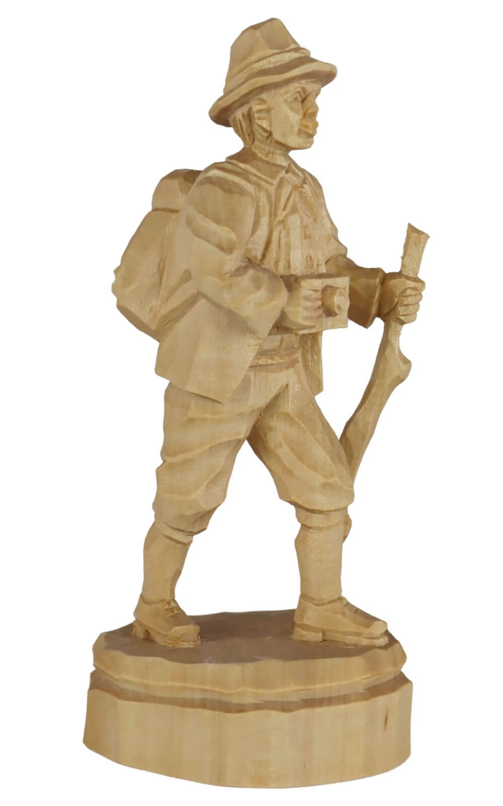 Hiker, carved, natural, 20 cm by Schnitzkunst aus dem Erzgebirge_1