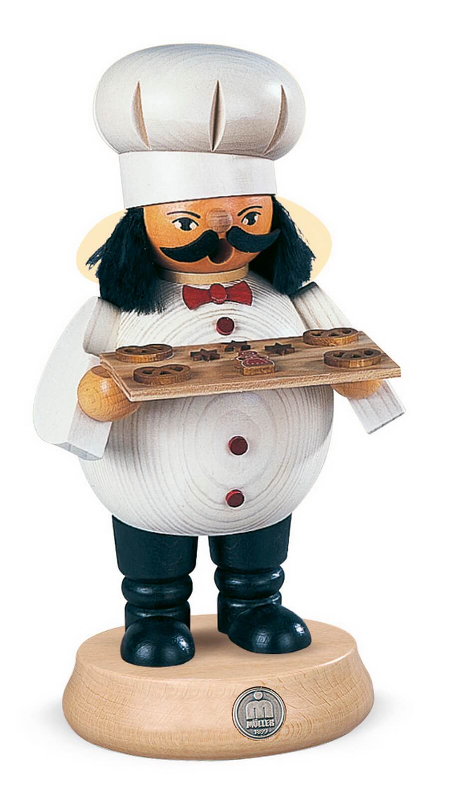 Smoking man baker from Müller Kleinkunst
