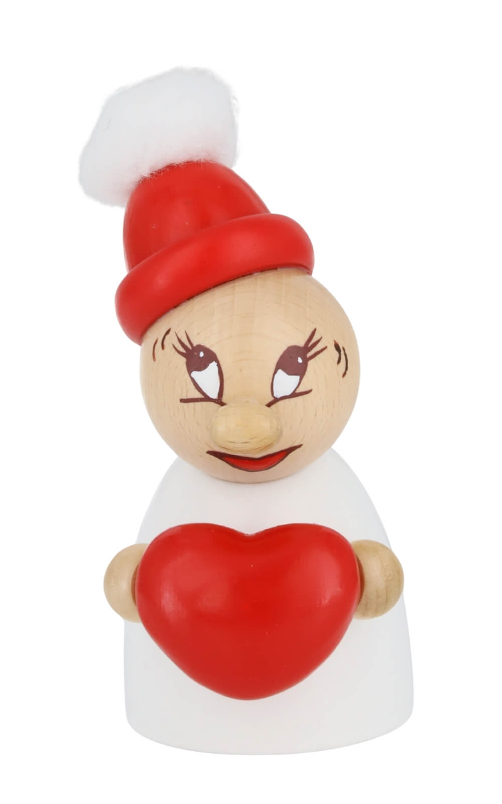 Valentine with red wooden hat and pompom - Clumsy by Steinbach_1