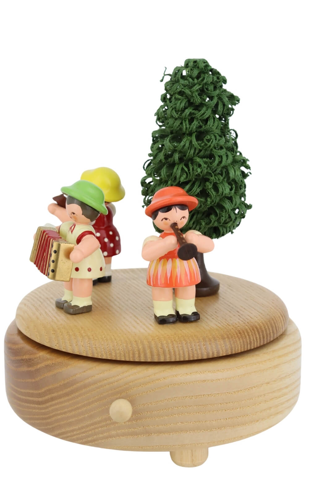 Music box with children playing instruments, natural finish, by Figurenland Uhlig GmbH_3
