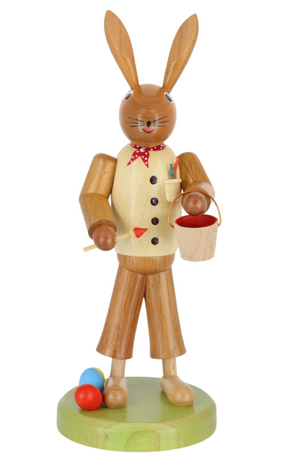 Easter bunny painter with brush, 28 cm by SEIFFEN.COM_1