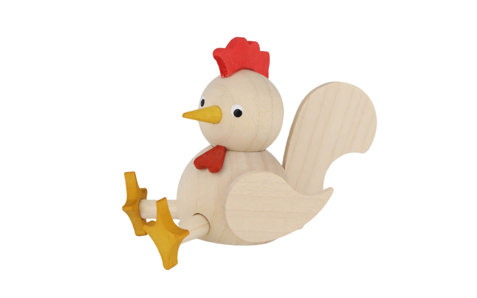 Miniature chicken, sitting, 7 cm, natural by Ralf Zenker_2