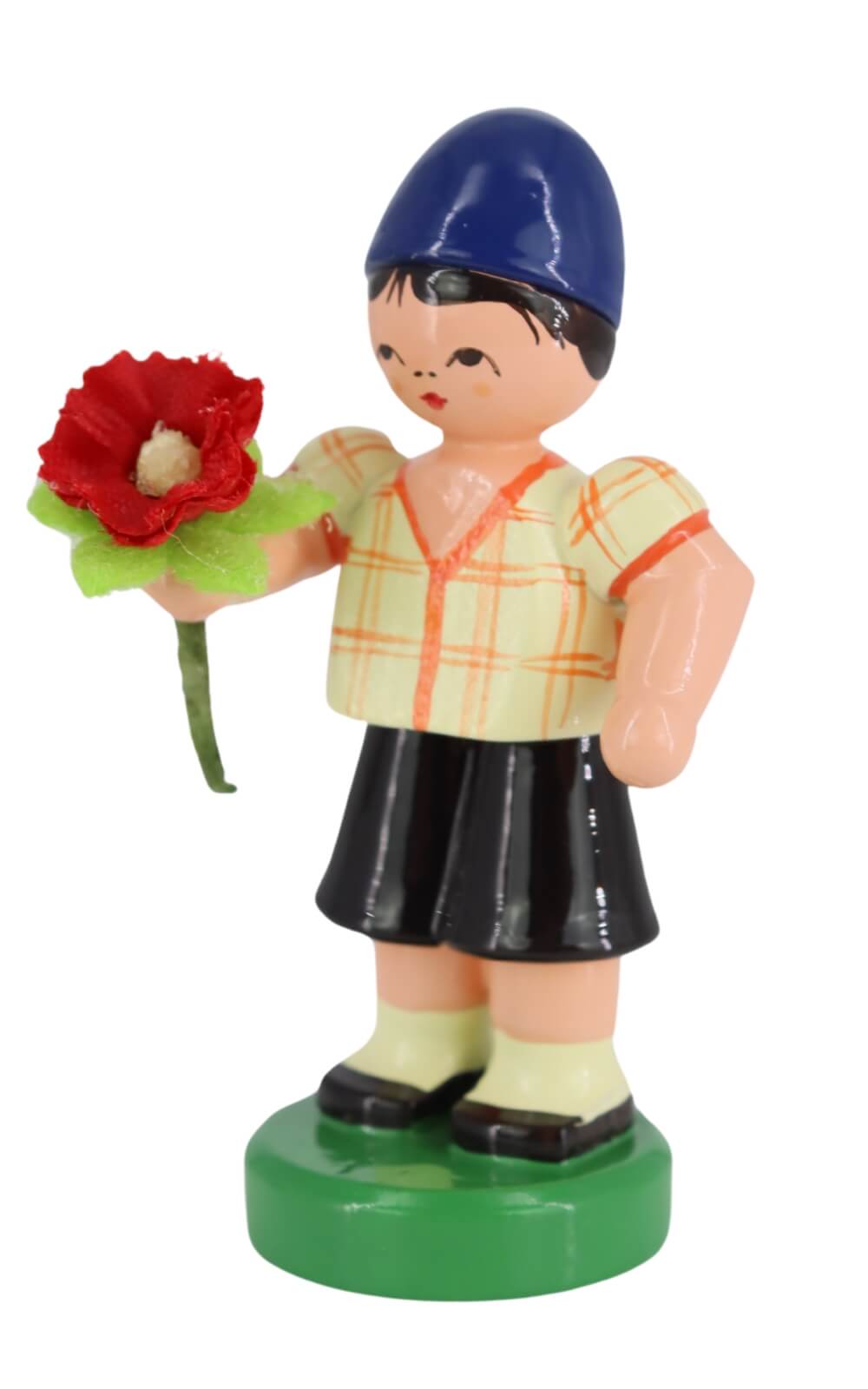 Miniature flower child - boy, light yellow/blue by Figurenland Uhlig GmbH_2