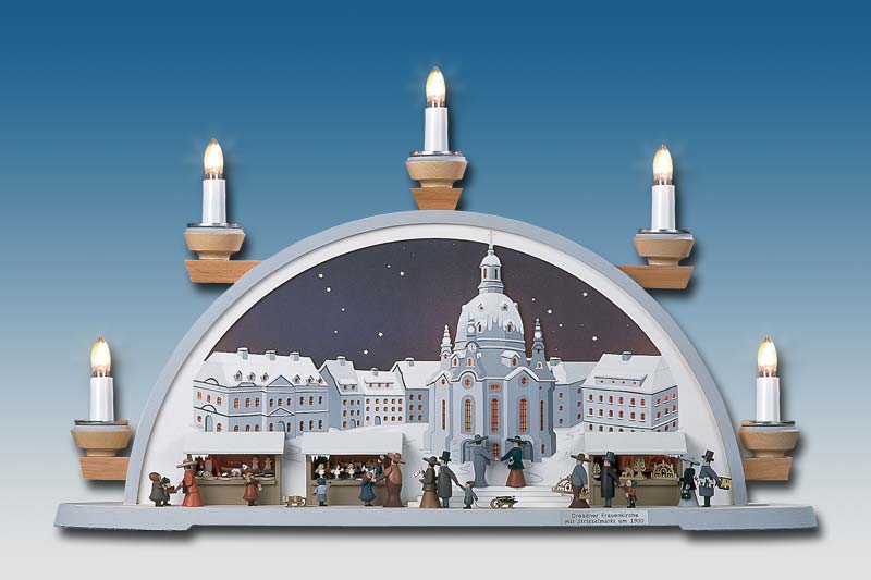 Candle arch Frauenkirche Dresden with Striezelmarkt by Klaus Kolbe_Picture2