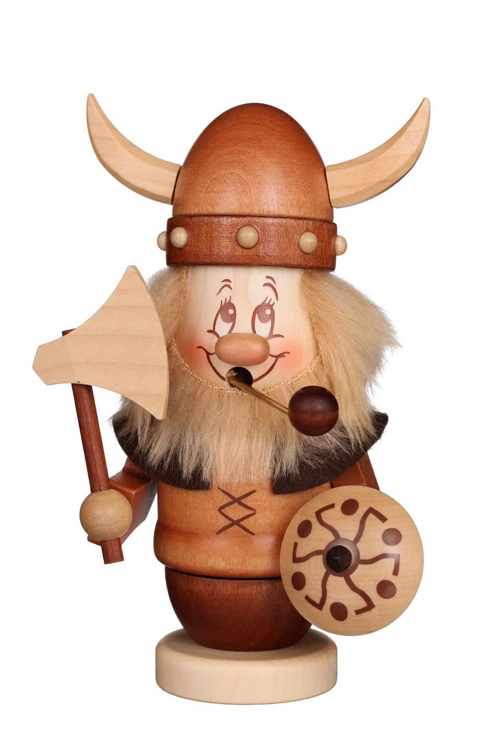 Smoking man mini gnome Viking, 15 cm by Christian Ulbricht