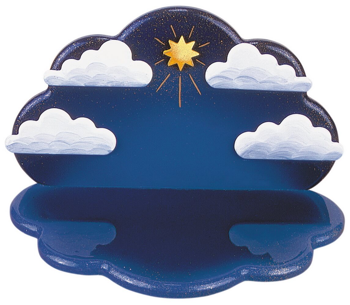Cloud to stand or hang for Christmas angels by Hubrig Volkskunst
