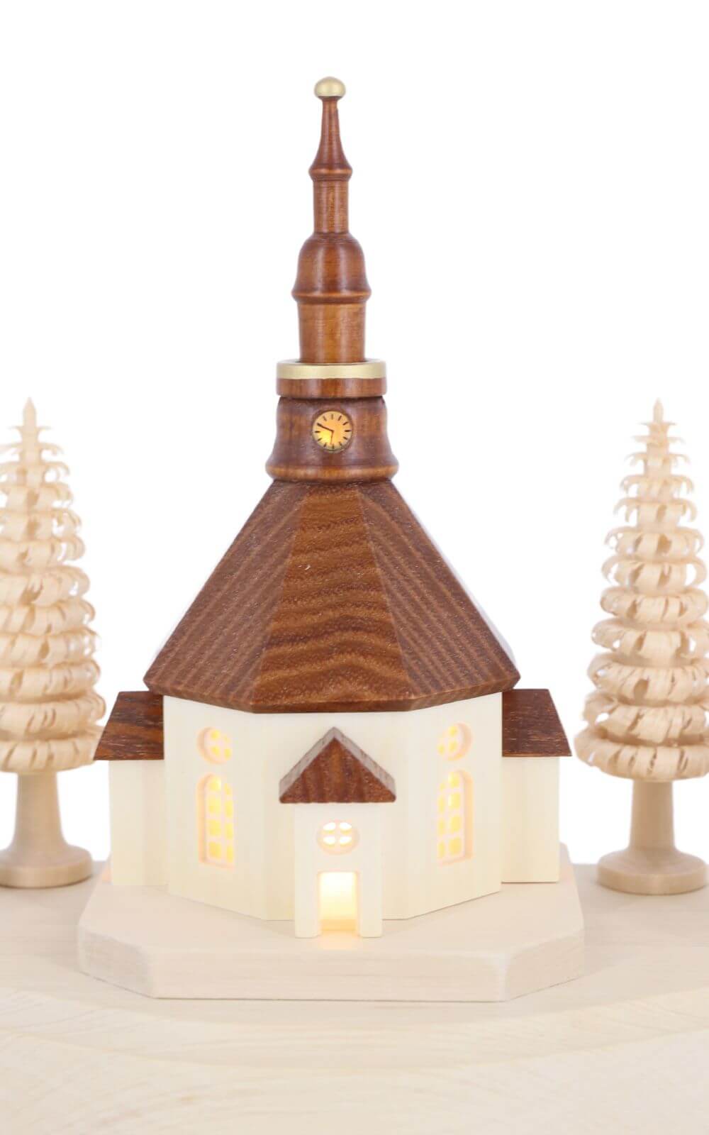 Pedestal board Seiffen village with Striezel children, illuminated, 36 cm by Nestler-Seiffen_4