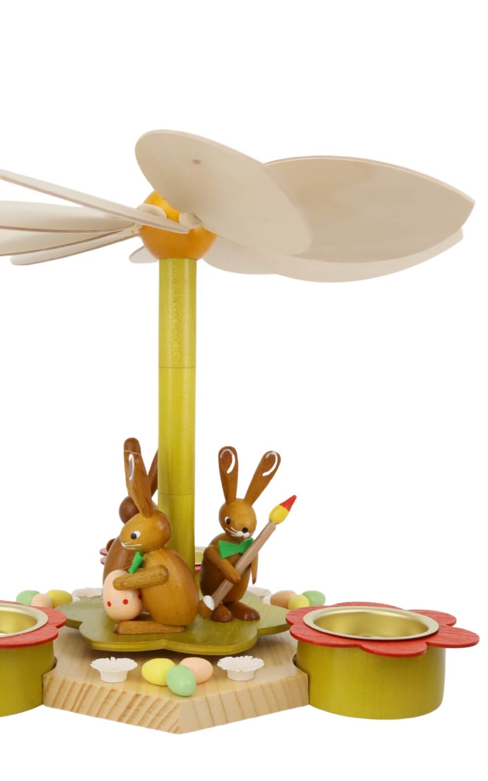 Tea light pyramid with Easter bunny, 19 cm by Volker Zenker_1