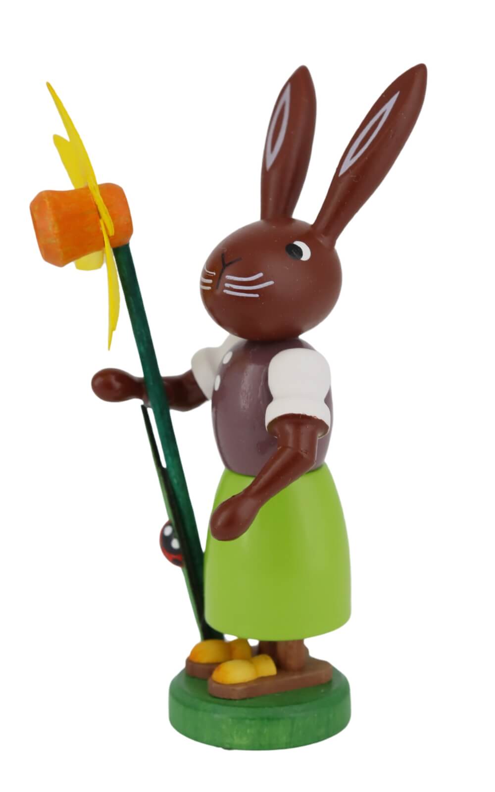 Easter bunny - Bunny with daffodil, 9 cm by Thomas Preißler_2