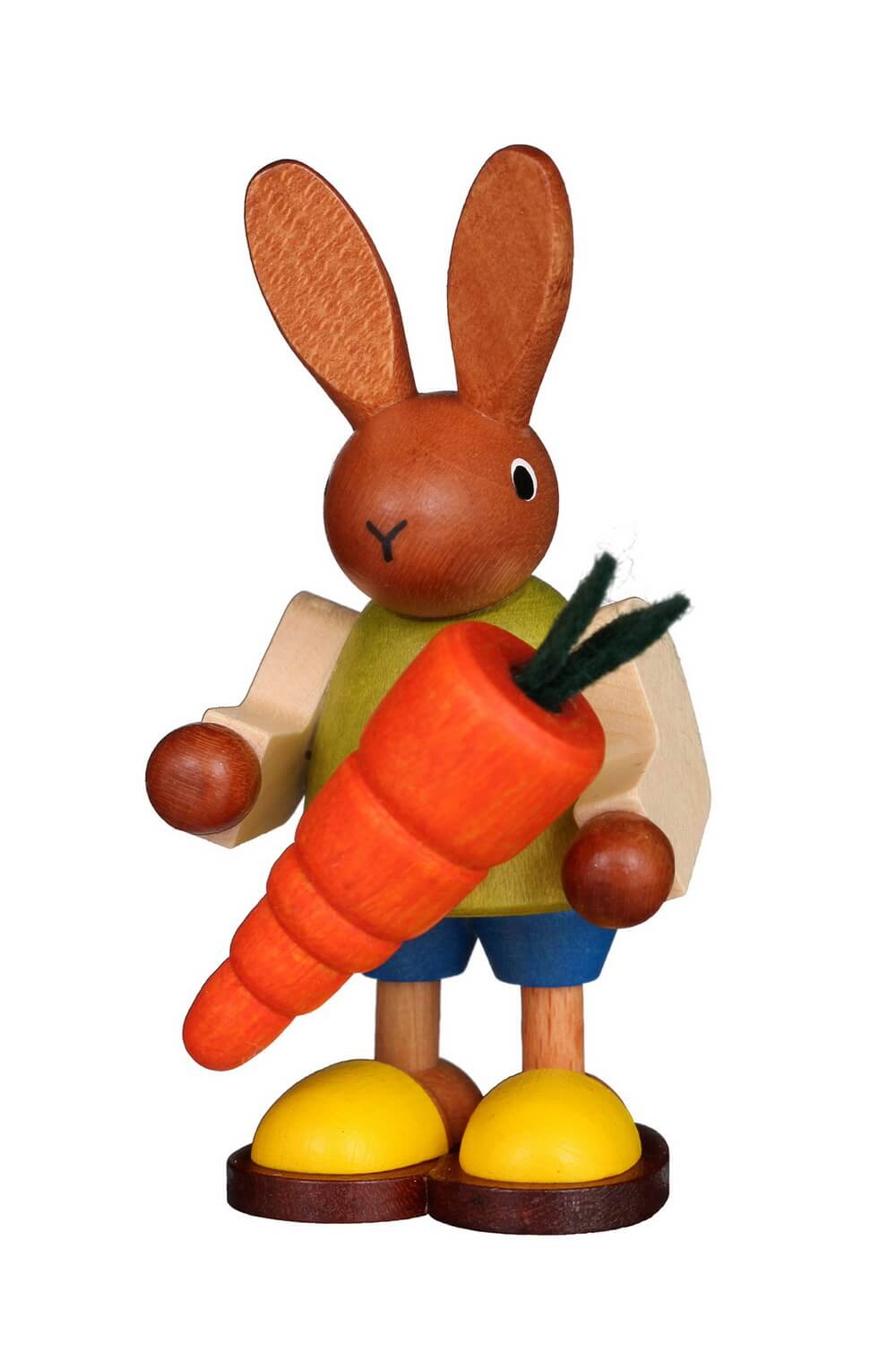 Easter bunny with carrot, 9 cm by Christian Ulbricht