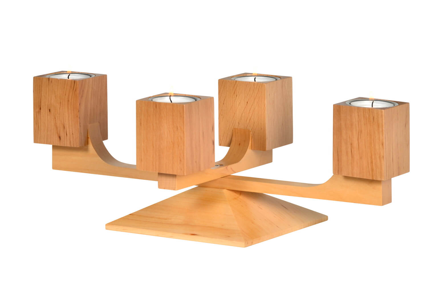Advent candlestick Varius oak, natural by KWO_1