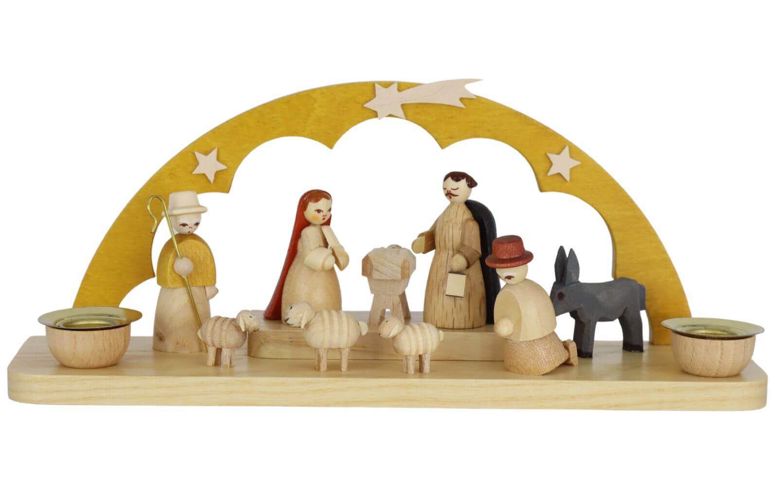 Candlestick Holy Family, 20 cm by Richard Glässer