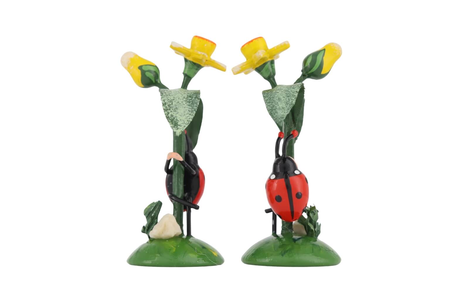 Ladybug Daffodil, Set of 2 Miniatures by Hubrig Volkskunst_2