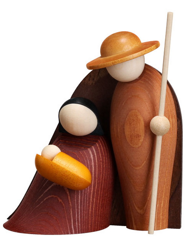 Miniature - Christmas figurine Geborgenheit, 8 cm, natural by Robbi Weber