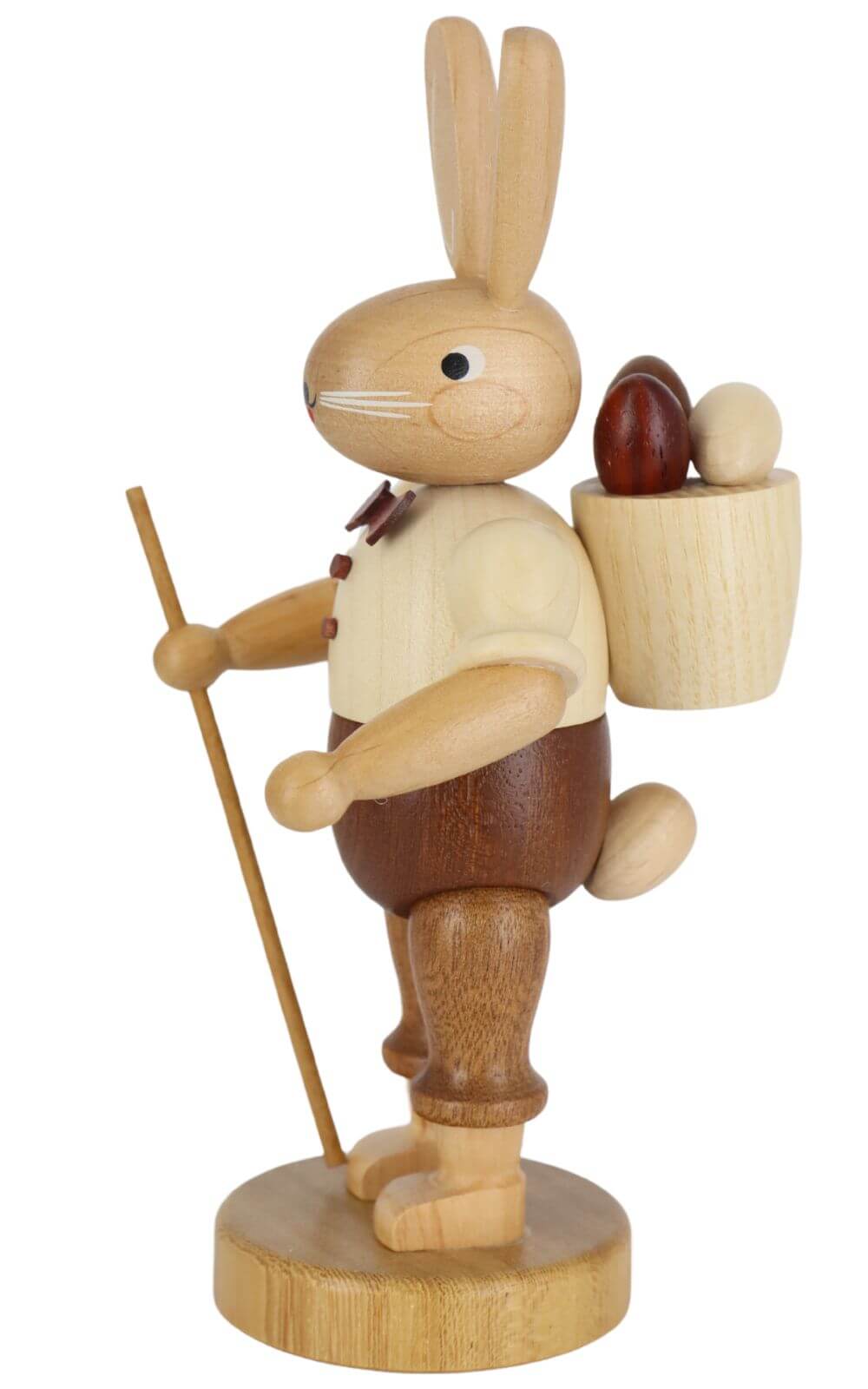 Easter bunny with basket, natural, 18 cm by Müller Kleinkunst_3