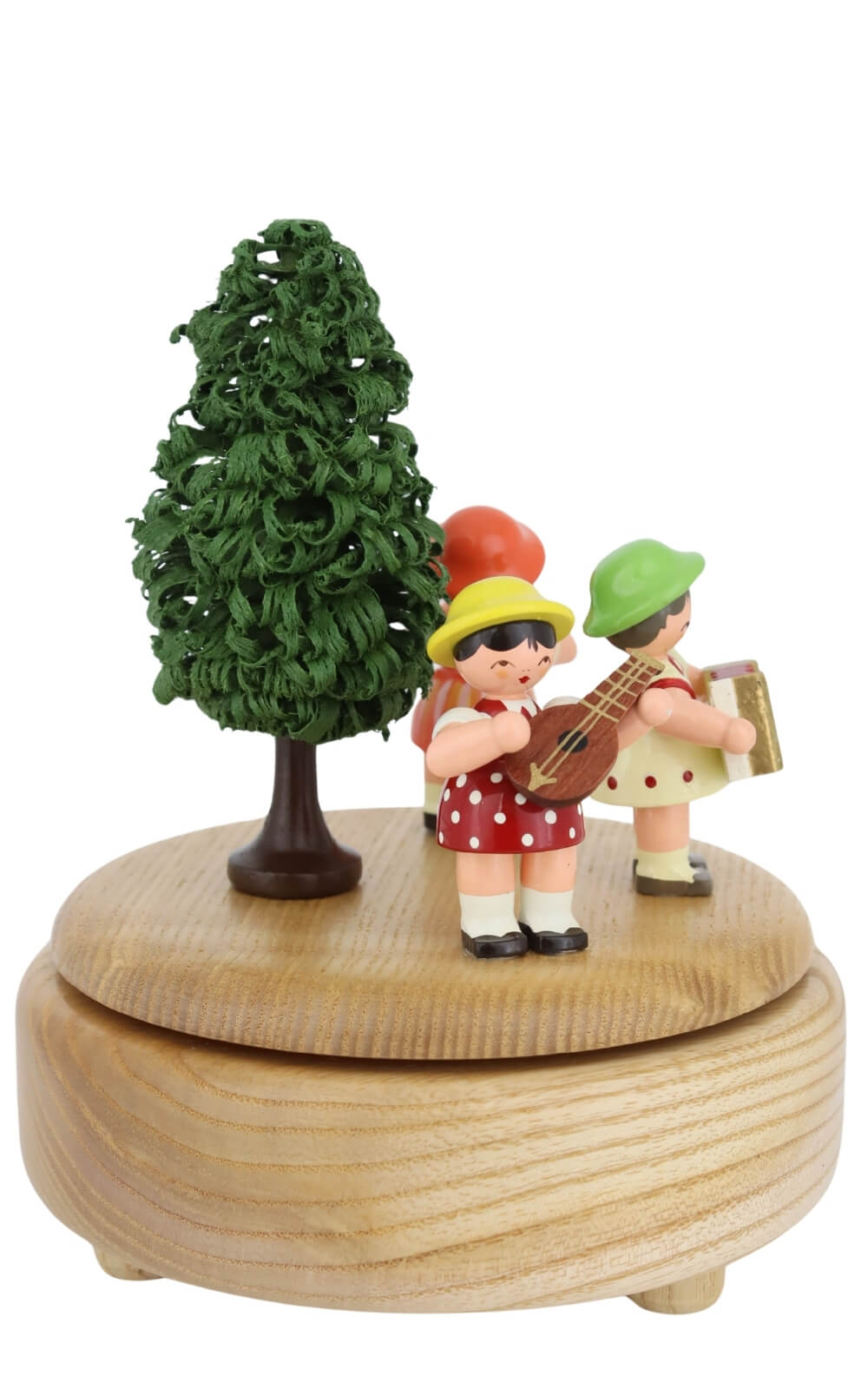 Music box with children playing instruments, natural finish, by Figurenland Uhlig GmbH_2