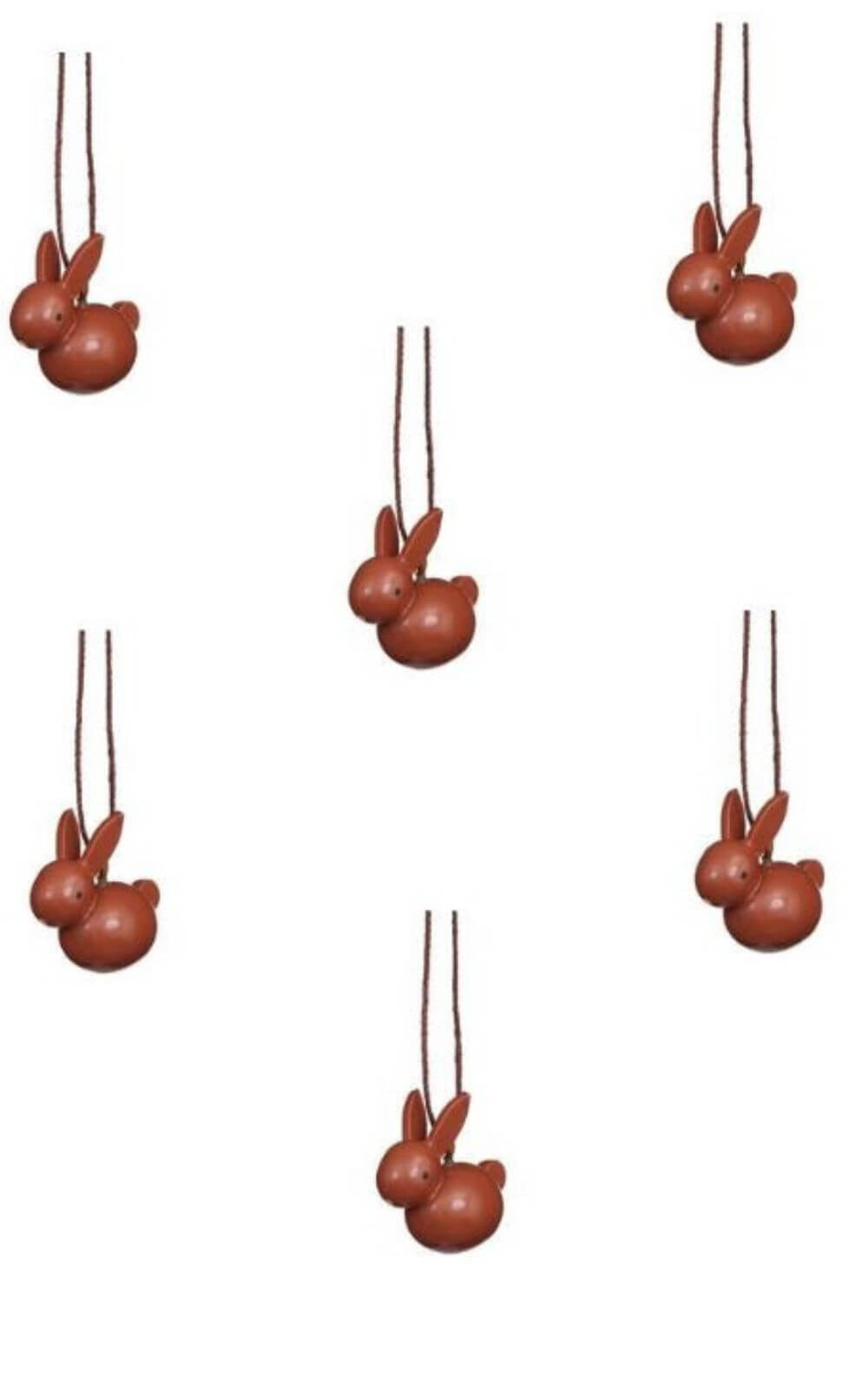 Hanging bunnies, 6 pieces by Christian Ulbricht