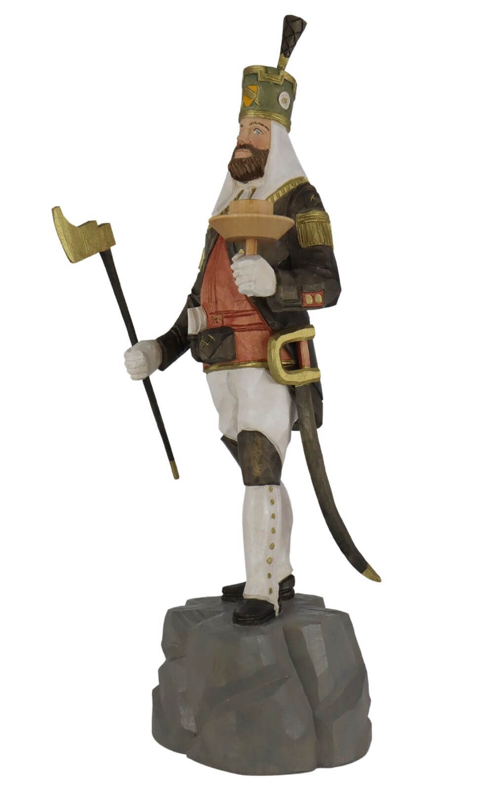 Freiberger Obersteiger, coloured, 40 cm by Schnitzkunst aus dem Erzgebirge_1