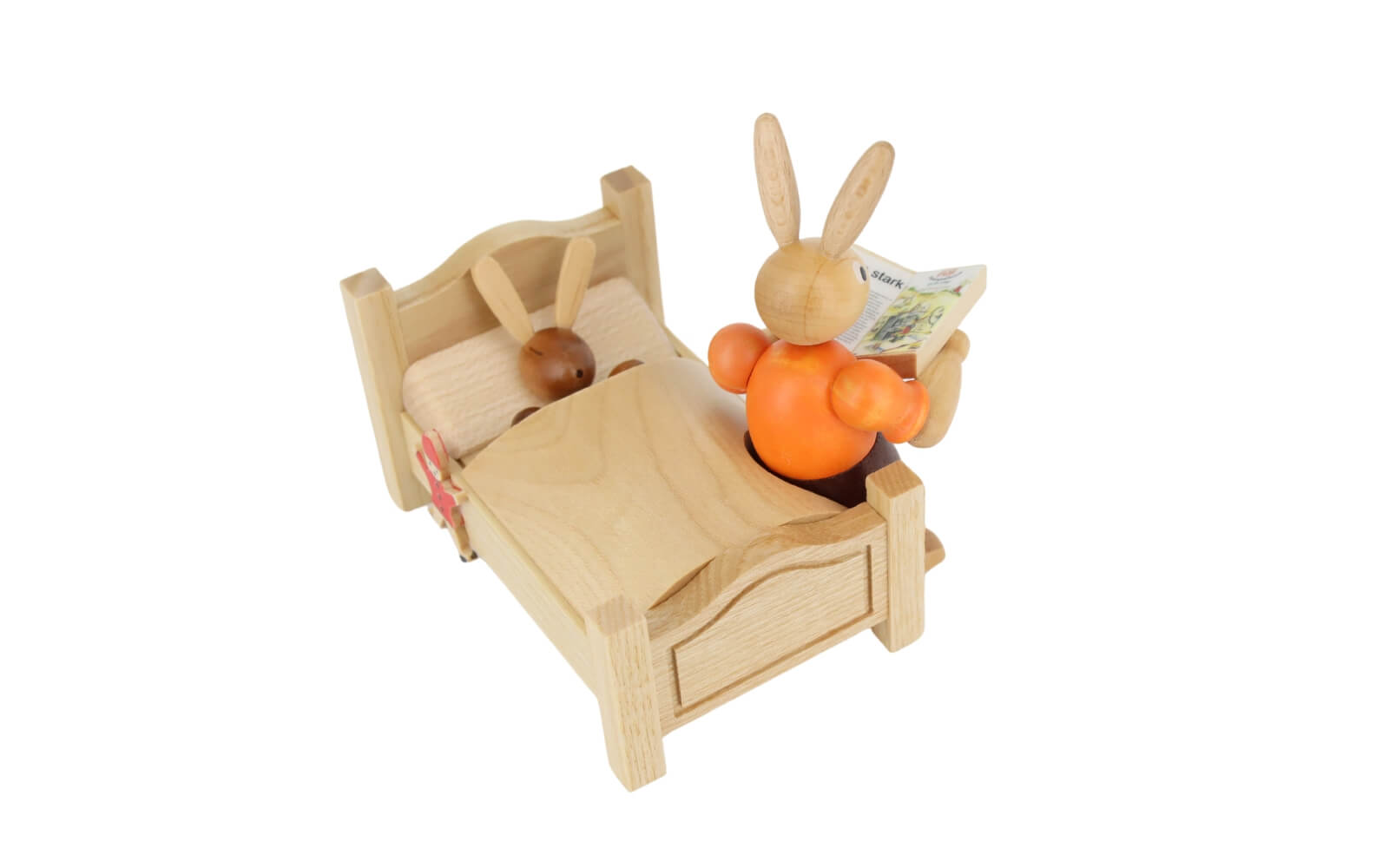 Easter bunny - Mother tells bedtime story, 10 cm, natural by Müller Kleinkunst_2