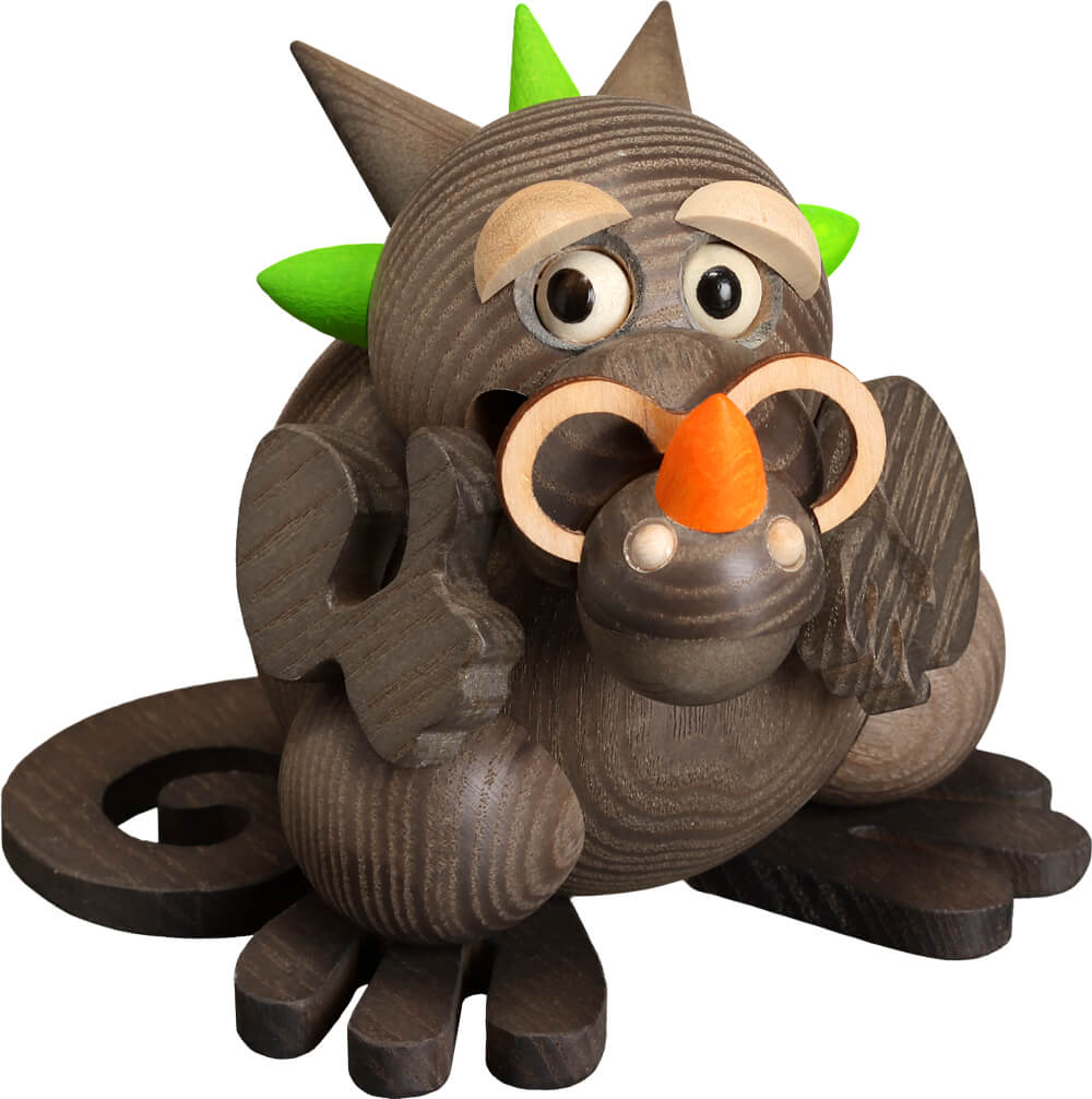 Smoking man dragon grandpa from Seiffener Volkskunst eG