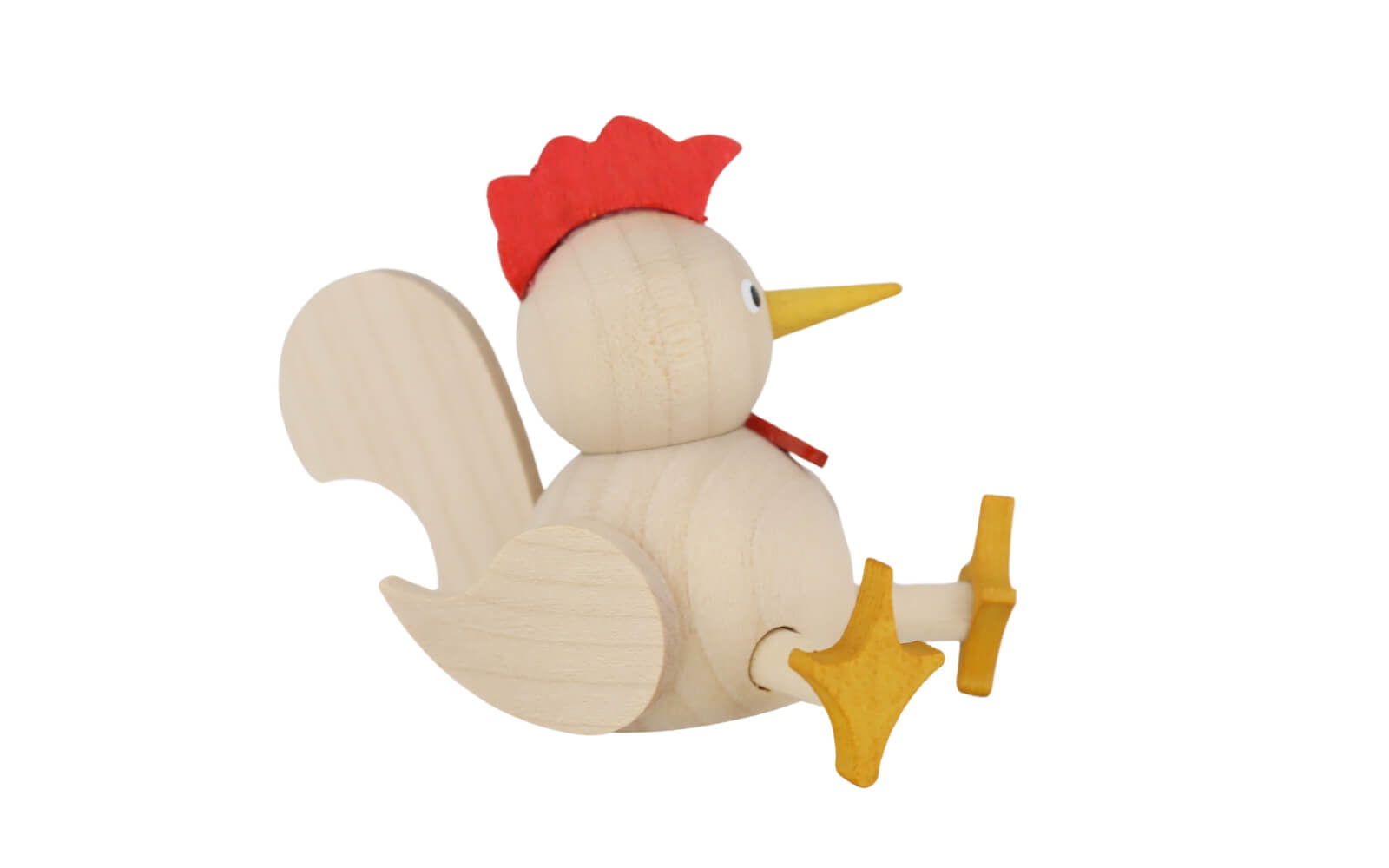 Miniature chicken, sitting, 7 cm, natural by Ralf Zenker_3