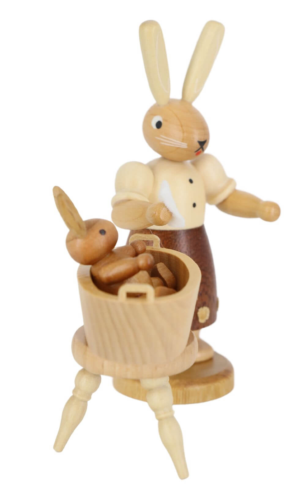 Easter bunny mother with bathing child nature by Müller Kleinkunst_2