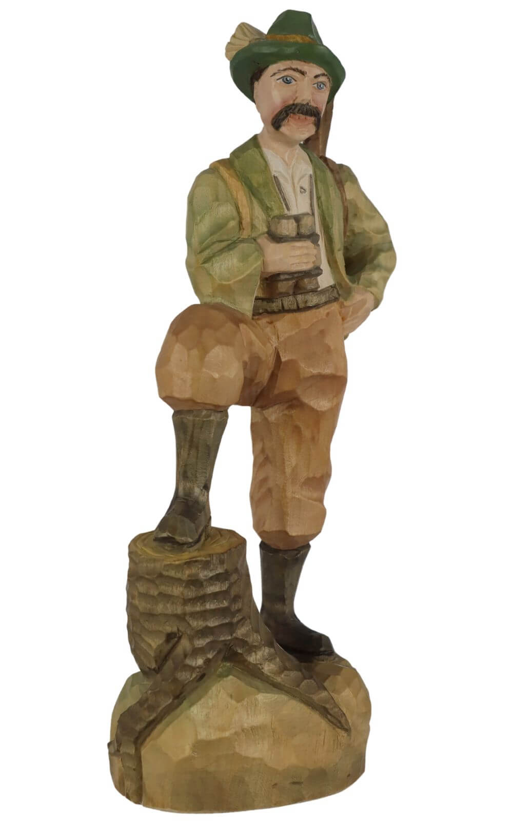 Forester, colored and carved, 26 cm by Schnitzkunst aus dem Erzgebirge_3