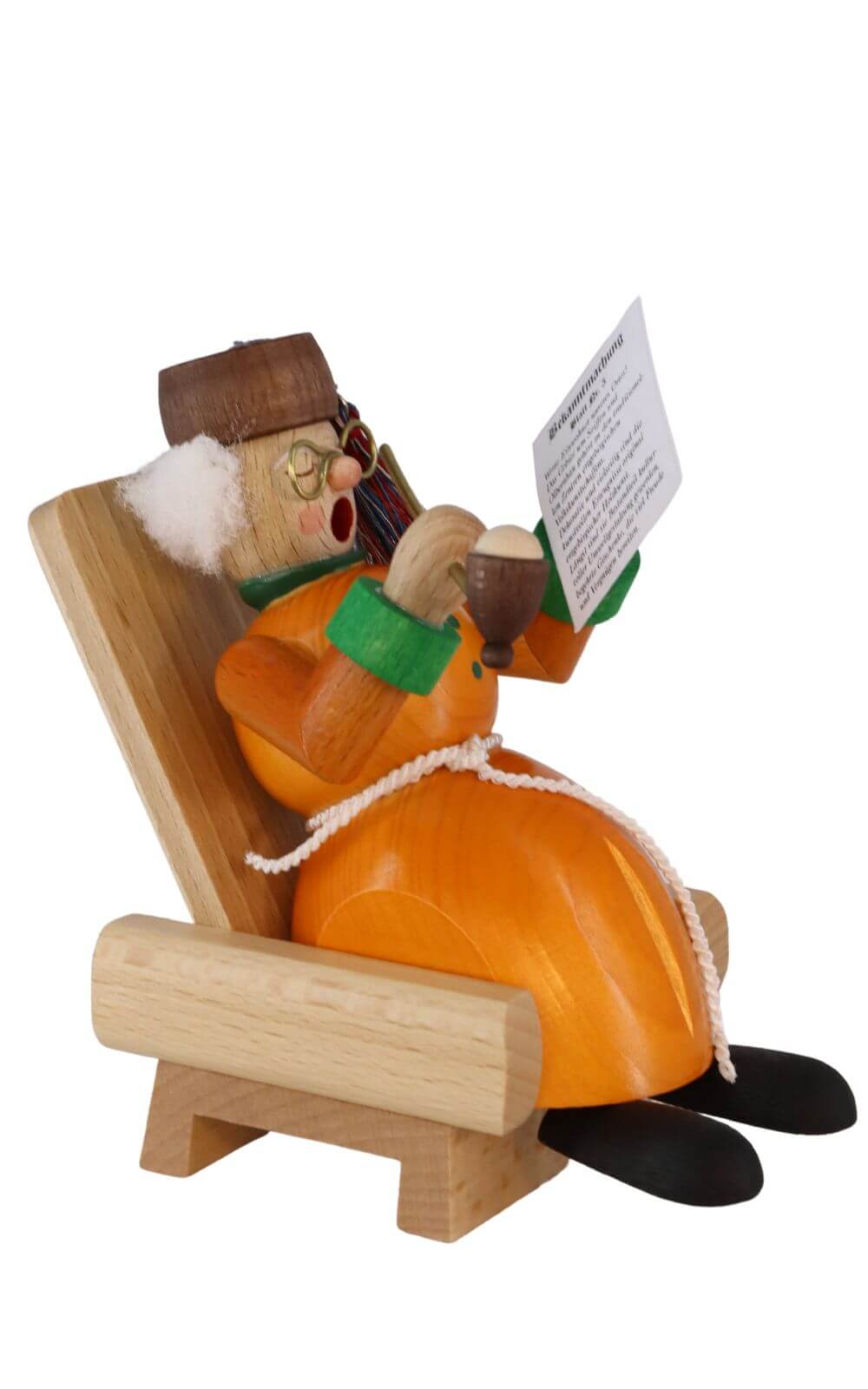 Smoking man grandpa, 13 cm by Richard Glässer_3