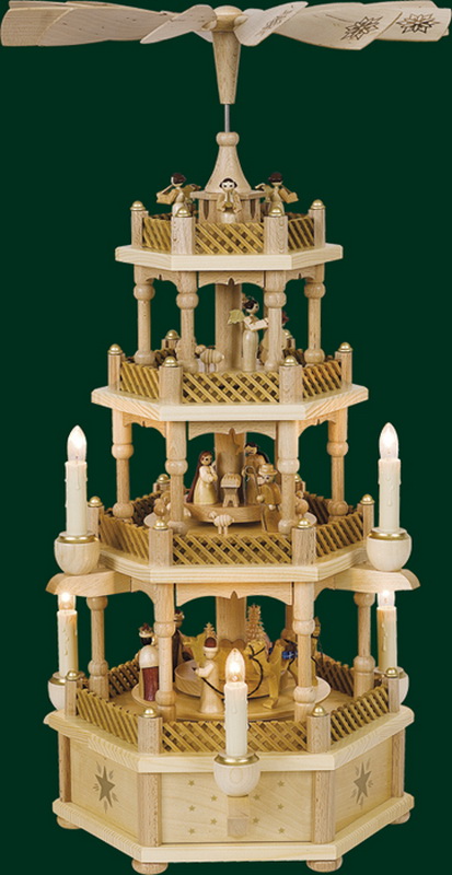Christmas pyramid Nativity, 4 - tiered, electrically powered by Richard Glässer_pic2