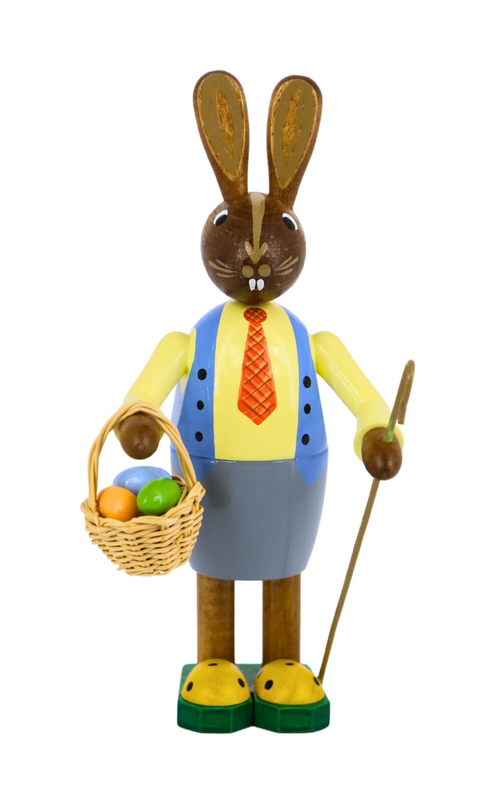 Easter bunny with basket, 15 cm by Figurenland Uhlig GmbH_2
