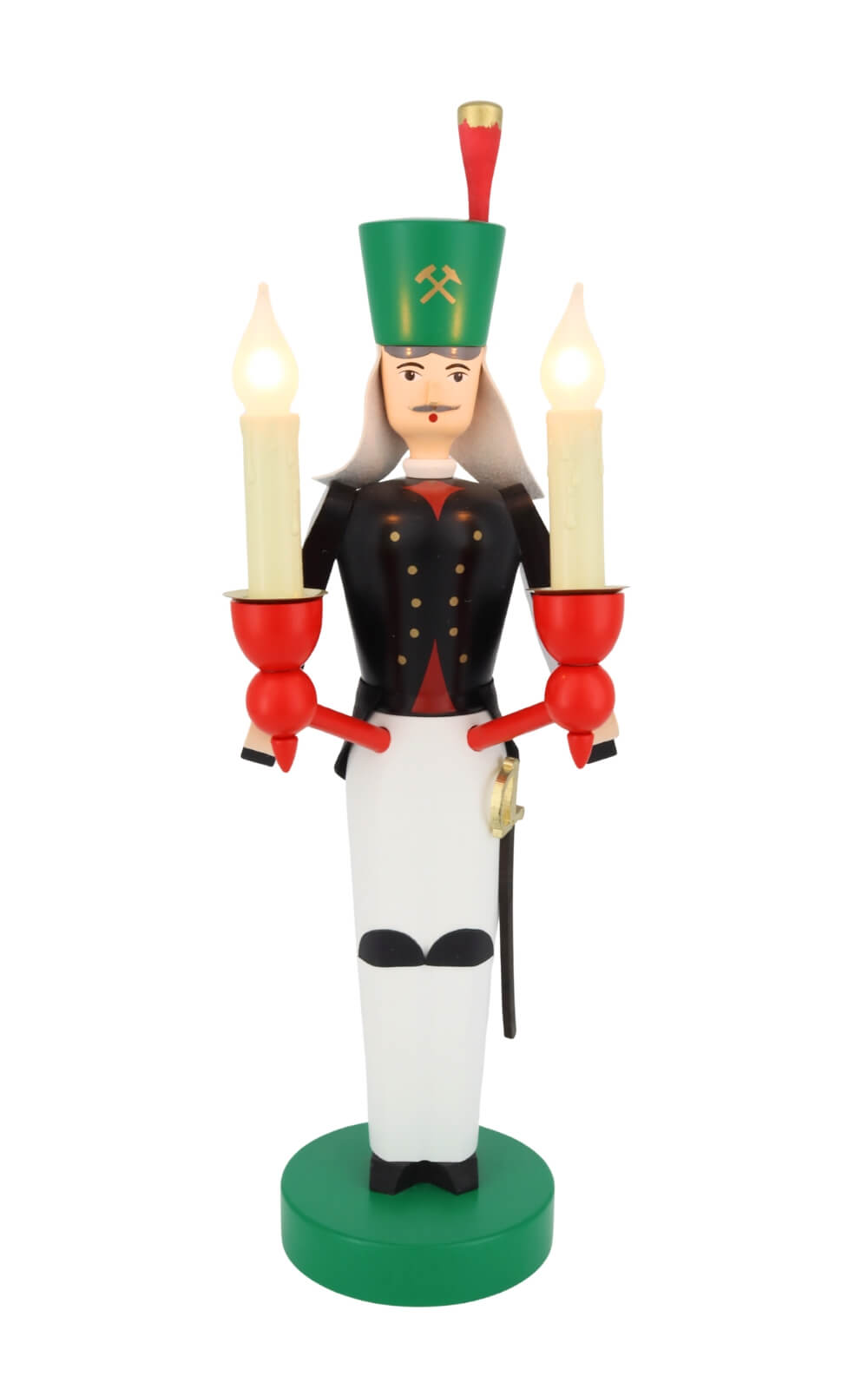 Miner electrically illuminated, 32 cm, colored by Richard Glässer_1