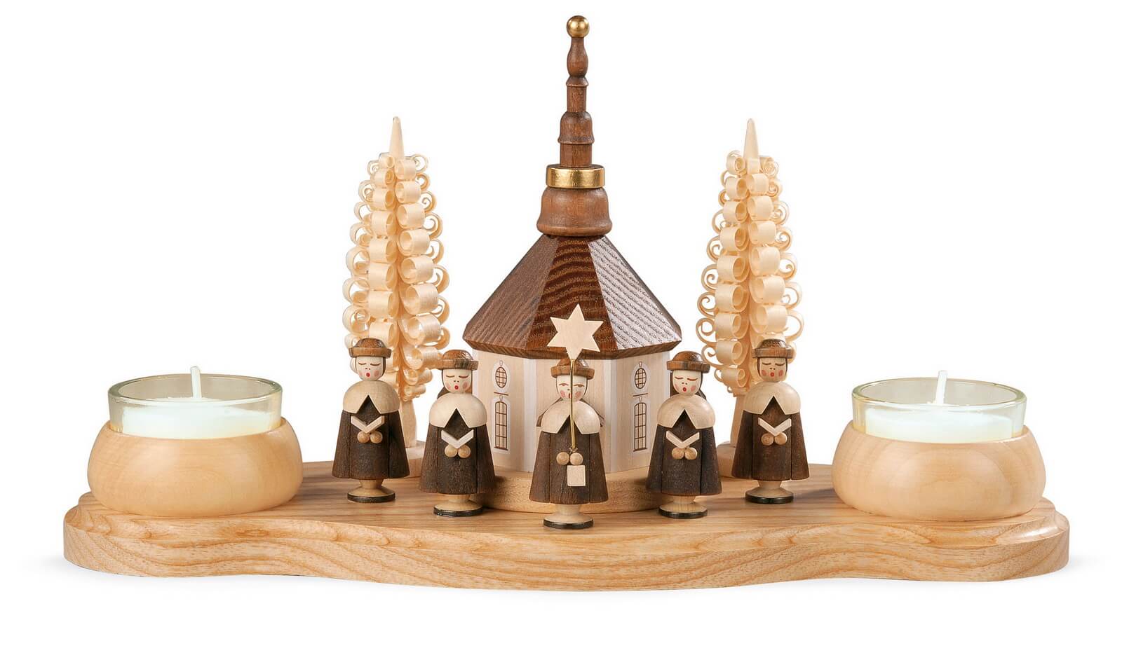 Candle holder Seiffen church by Müller Kleinkunst