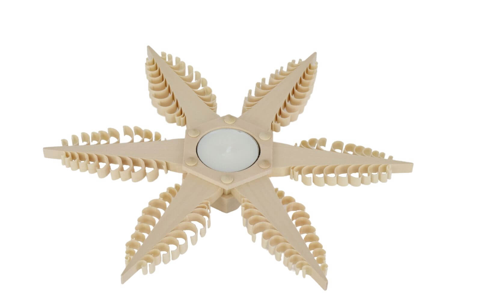 Christmas candle holder chip tree star for tea lights by Martina Rudolph_1