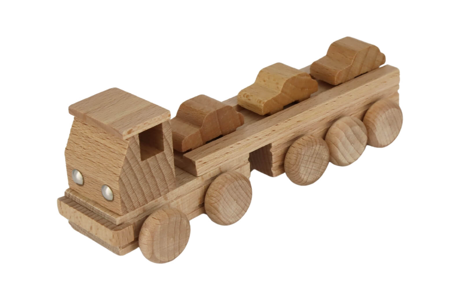 Wooden toy car transporter, natural by Ebert GmbH_1