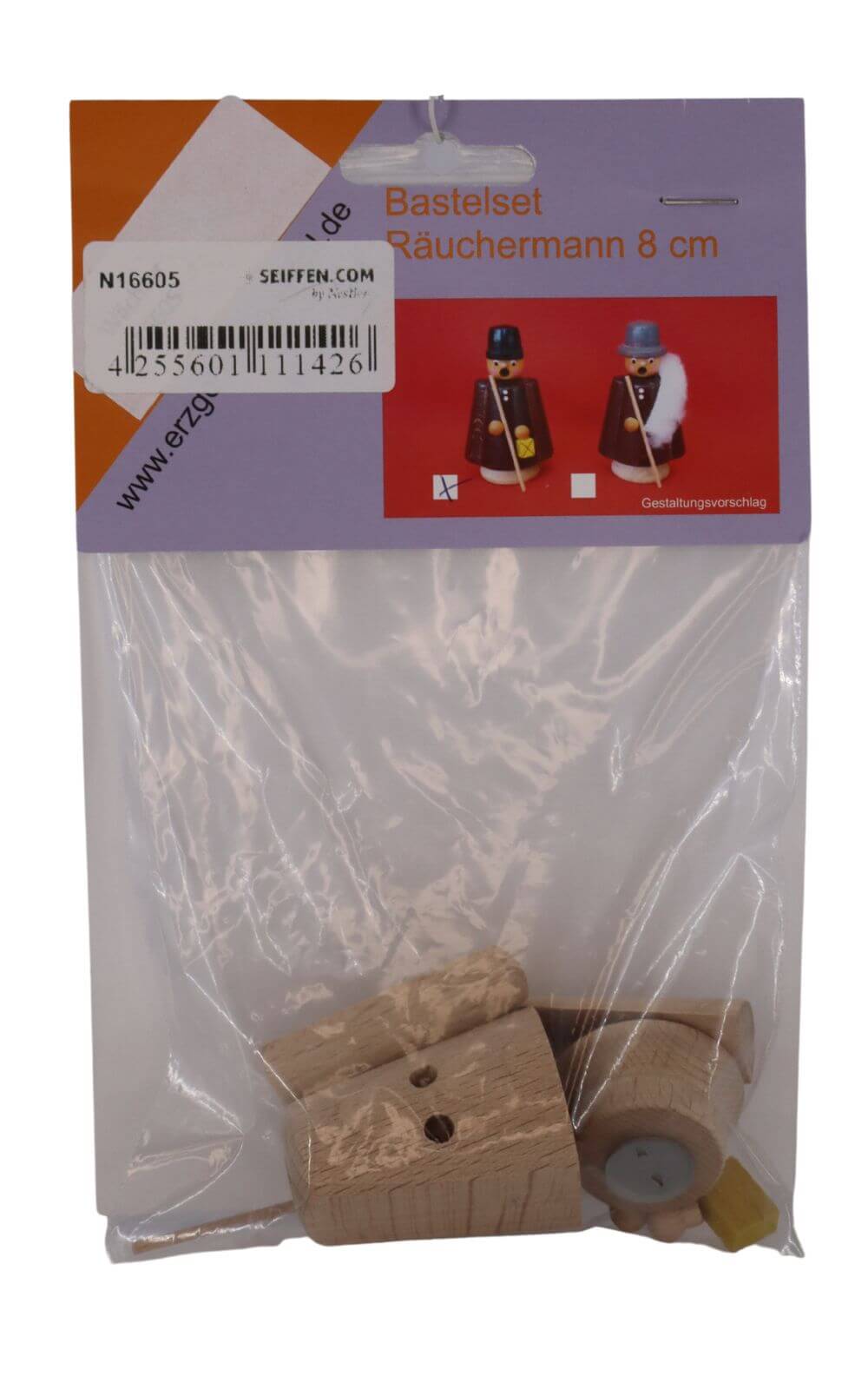 Bastelset Räuchermännchen Wächter, 8 cm von SEIFFEN.COM_3