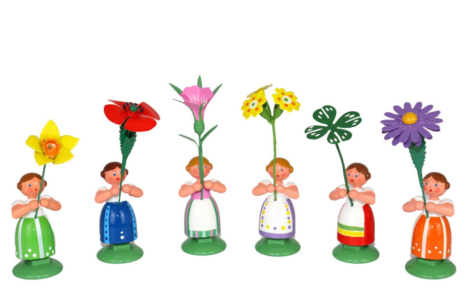 Summer flower girl, 6 pieces, 12 cm by HODREWA Legler