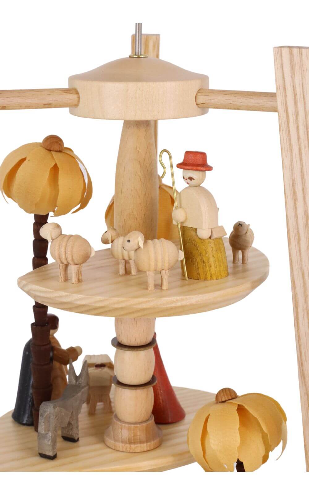 Christmas pyramid Nativity, 3 - tiered, natural, 40 cm by Richard Glässer_3