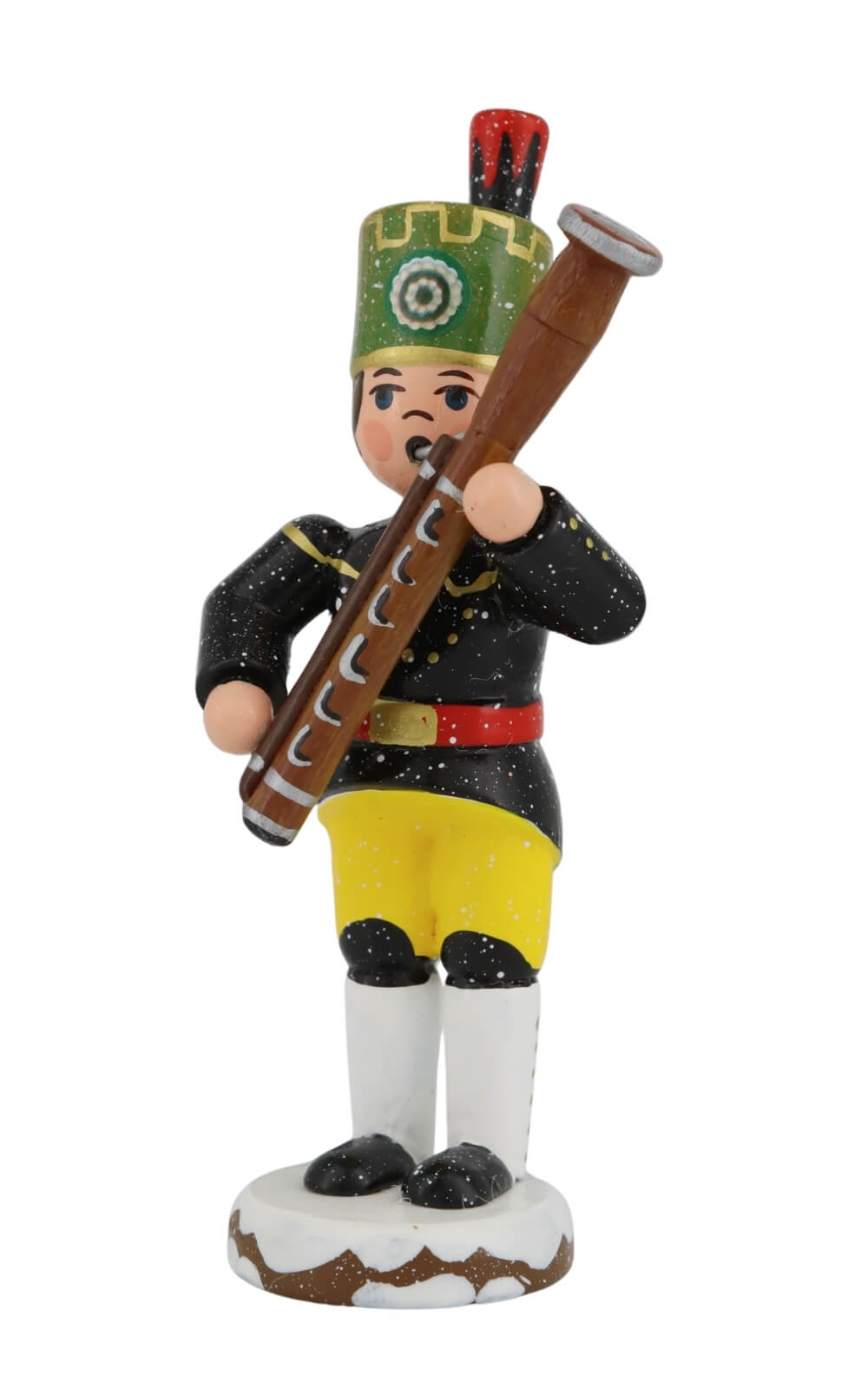 Winter Child Miner with Bassoon, 9 cm (3.54 inch) by Hubrig Volkskunst_3