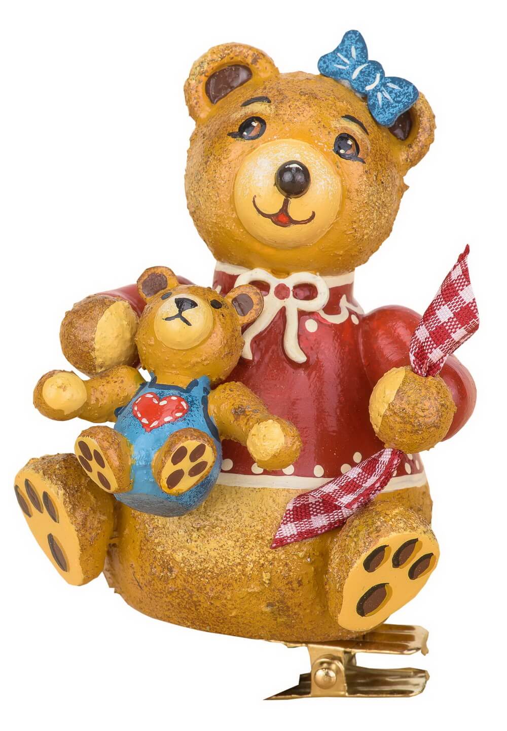 Christmas tree ornaments tree clips Teddy Annis Ollibär by Hubrig Volkskunst