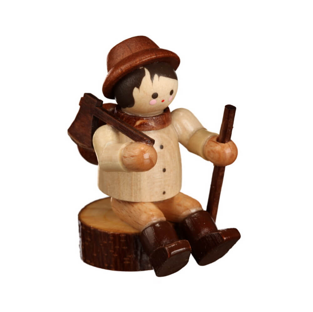Miniature woodman on trunk, nature by Romy Thiel